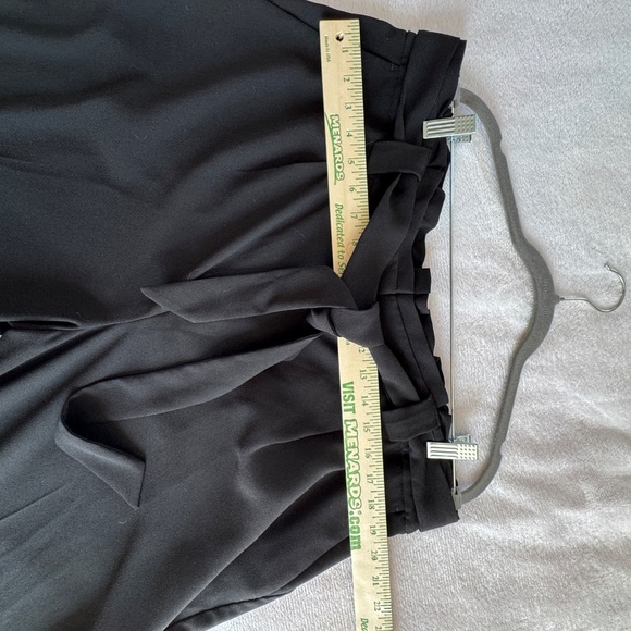 Express High Waist Palazzo Black Tie Waist Pants - XL - Picture 5 of 9